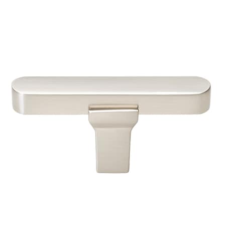 Gliderite Hardware 2-1/4 in. Center to Center Solid Flat T Knob Satin Nickel, 25PK 4842-T-SN-25